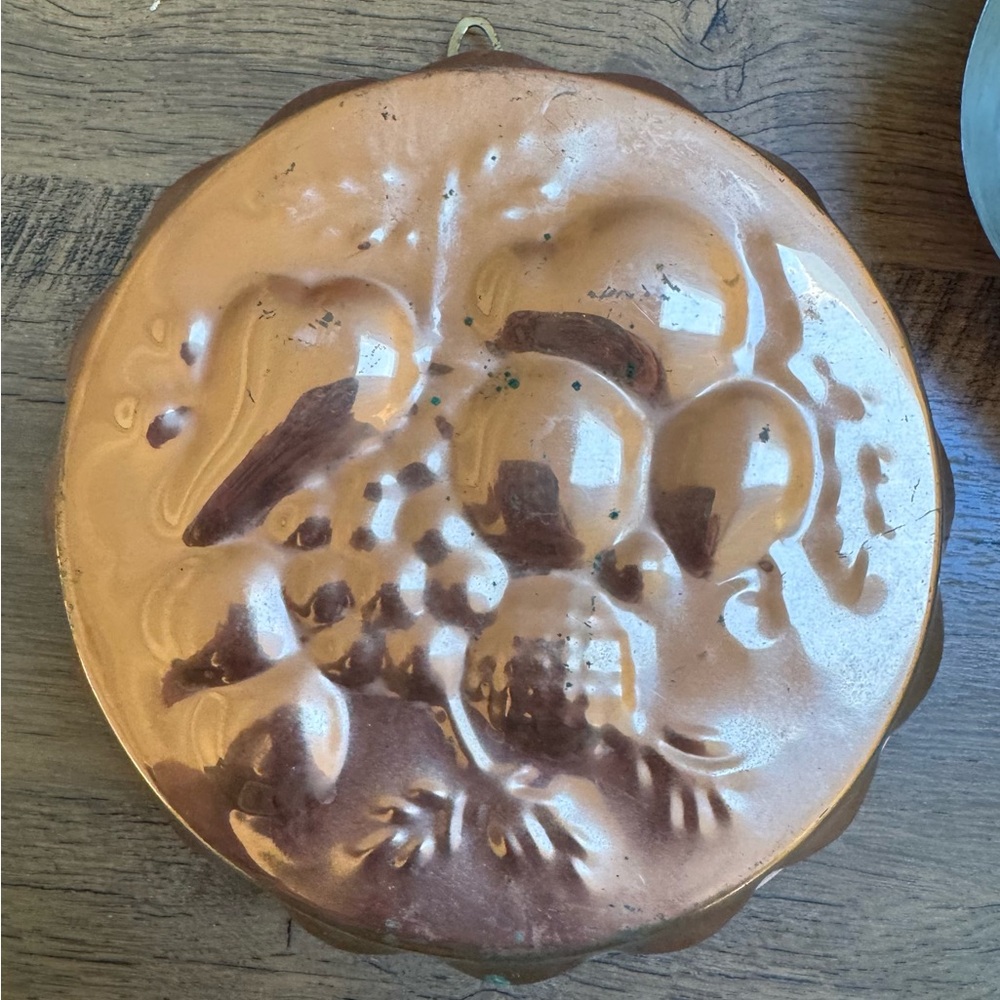 Vintage Copper Fruit Mold